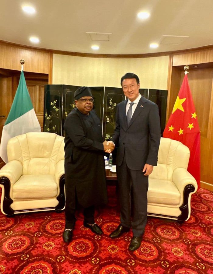 DG Joseph Tegbe and the Chinese Ambassador to Nigeria