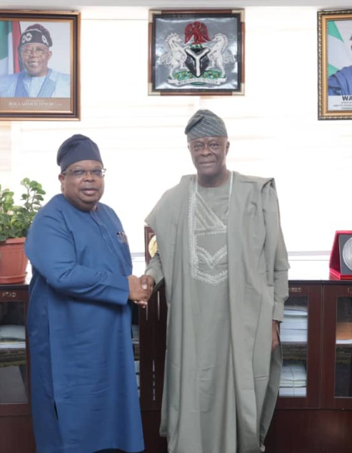 DG with the Hon Minister of Finance, Olawale Edun