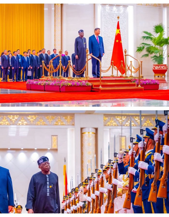President Bola Tinibu and President Xi Jinping at FOCAC
