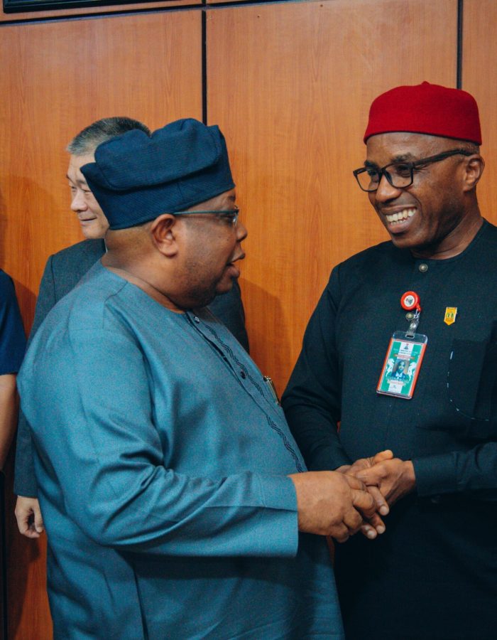 DG with the Permanent Secretary, Federal Ministry of Budget and Economic Planning